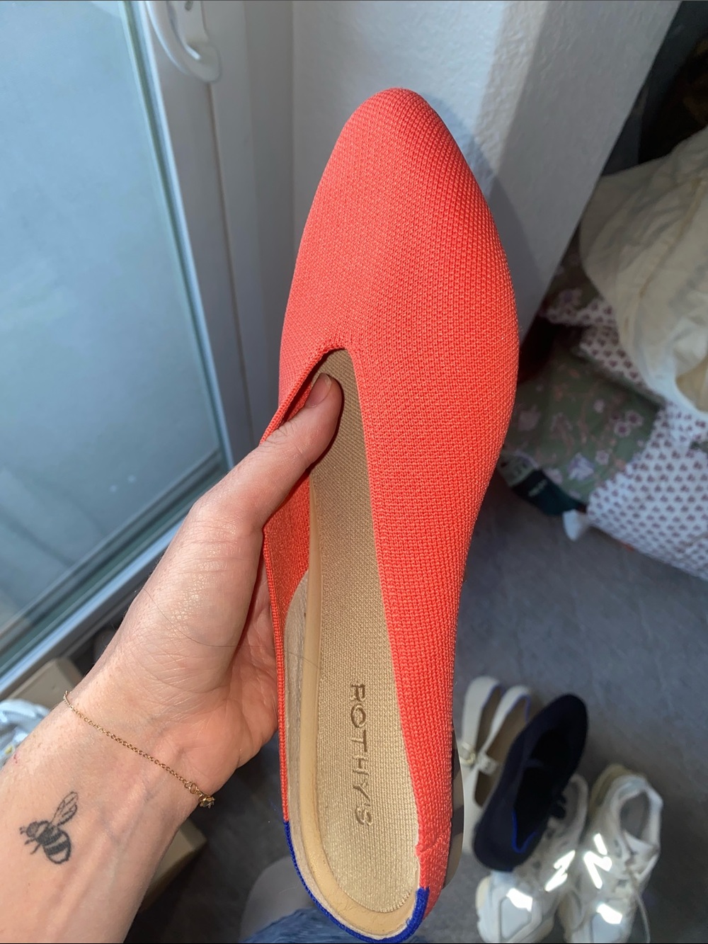 Rothy's Coral Slip-On Mules Size 9.5 - Picture 3 of 5